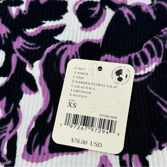 NWT New Free People Movement Womens Rally Printed Layer XS Shirt Top Button Up - Picture 5 of 5